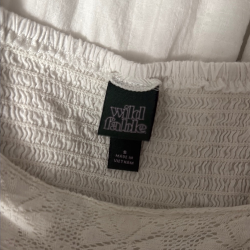 Wild Fable Ivory Textured Dress - Picture 2 of 5